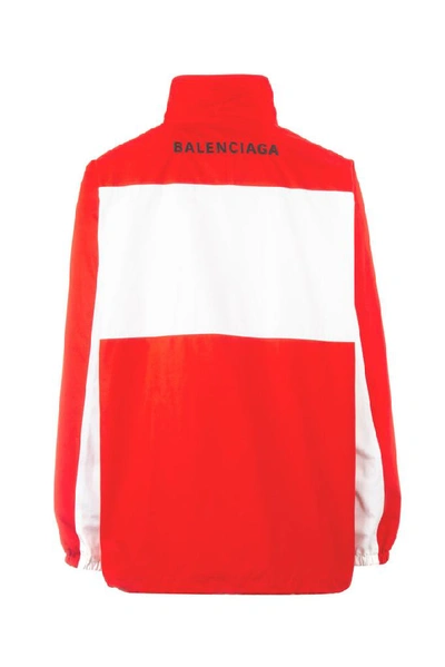 Shop Balenciaga Colour Block Track Jacket In Multi