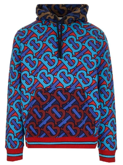 Shop Burberry Monogram Print Hoodie In Multi