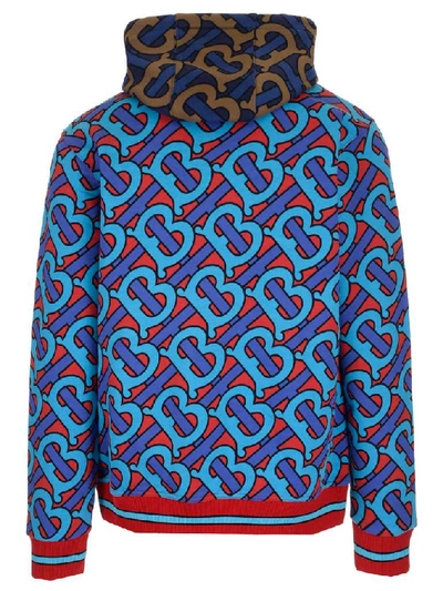 Shop Burberry Monogram Print Hoodie In Multi