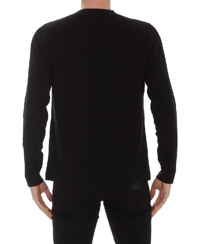 Shop Fendi Logo Panelled Sweatshirt In Black