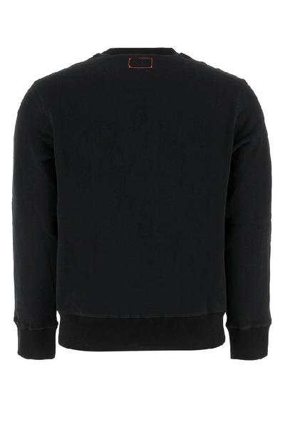Shop Alexander Mcqueen Logo Embroidered Sweatshirt In Black