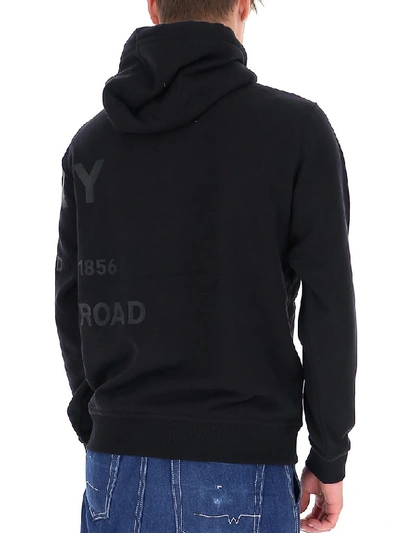 Shop Burberry Horseferry Print Hoodie In Black