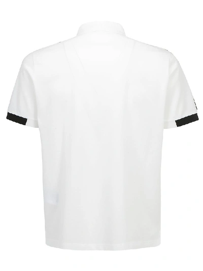 Shop Prada Paneled Polo Shirt In Bianco