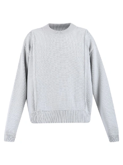 Shop Jacquemus Crewneck Sweater In Grey