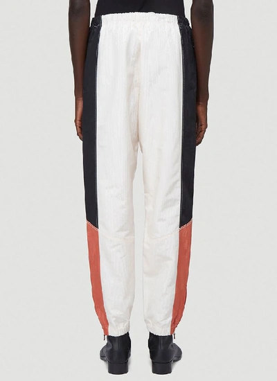 Shop Marine Serre Moire Track Pants In White