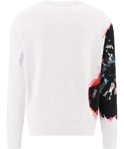 Shop Alexander Mcqueen Graphic Printed Sweatshirt In White