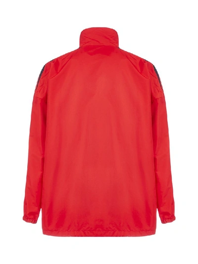 Shop Balenciaga Double Sleeve Jacket In Red