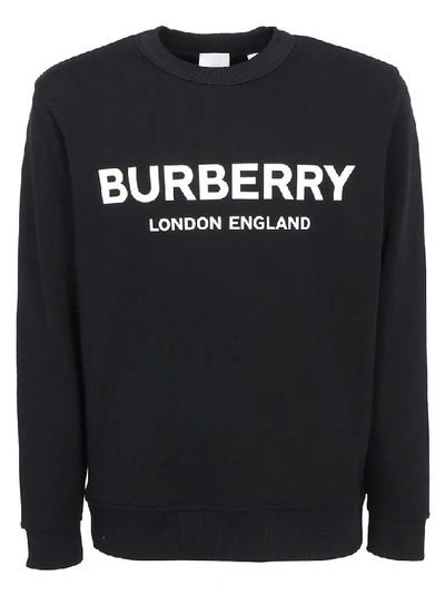 Shop Burberry Logo Print Jumper In Black