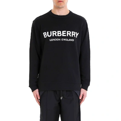 Shop Burberry Logo Print Jumper In Black