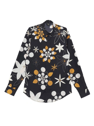 Shop Fendi Flower Print Shirt In Multi