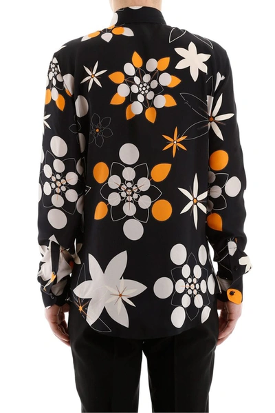 Shop Fendi Flower Print Shirt In Multi