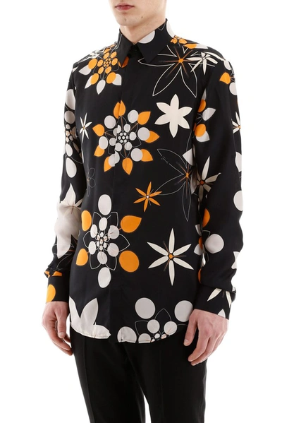 Shop Fendi Flower Print Shirt In Multi