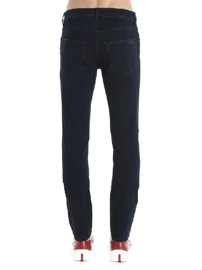 Shop Prada Slim Fit Denim Jeans In Blue