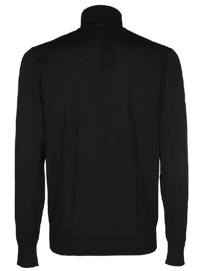Shop Dolce & Gabbana Turtleneck Knit Sweater In Black