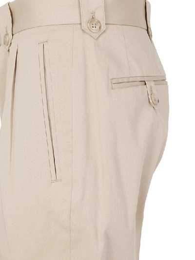 Shop Dolce & Gabbana Straight Leg Trousers In Beige