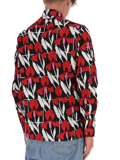 Shop Prada Jacquard Print Shirt In Multi