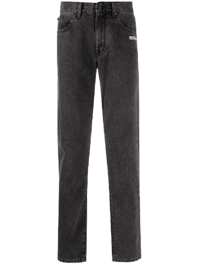 Shop Off-white Straight-leg Jeans In Black