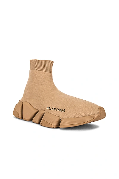 Shop Balenciaga Speed Light 2 Sneakers In Beige