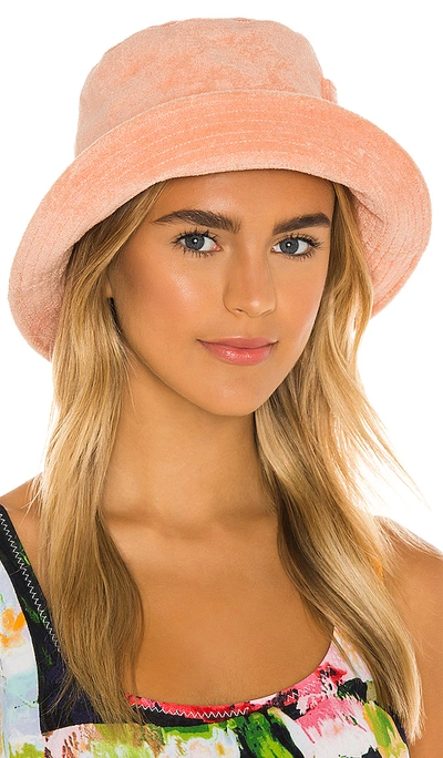 Shop Lack Of Color Wave Bucket Hat In Pastel Peach