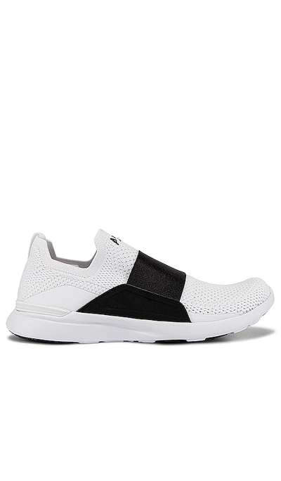 Shop Apl Athletic Propulsion Labs Techloom Bliss Sneaker In White & Black Strap