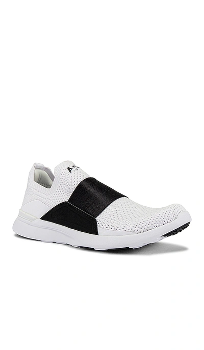 Shop Apl Athletic Propulsion Labs Techloom Bliss Sneaker In White & Black Strap