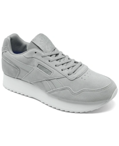 Shop Reebok Women's Classic Harman Ripple Double Casual Sneakers From Finish Line In Gray, White
