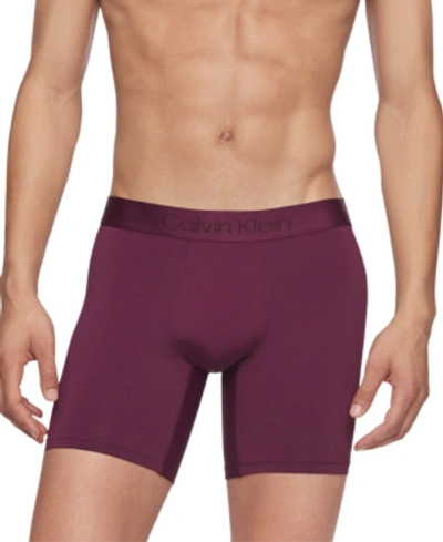 Shop Calvin Klein Men's Ck Black Boxer Brief In Raisin Torte