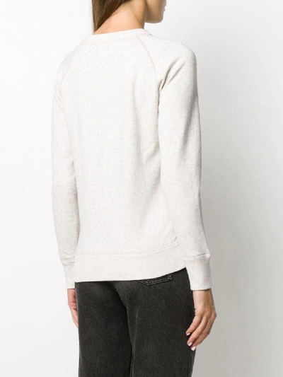 Shop Isabel Marant Étoile Sweatshirt Mit Rundem Ausschnitt In Neutrals