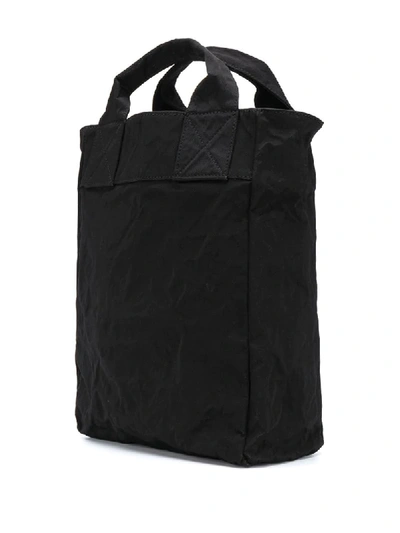 Shop Acne Studios Metallic Tote Bag In Black