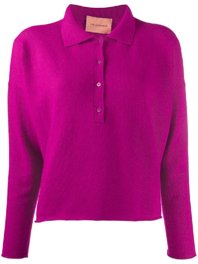 Shop Andamane Eva Polo Sweater In Pink