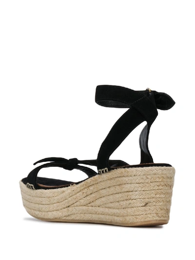 Shop Ba&sh Candela Wedge Sandals In Black