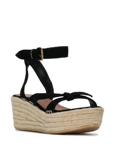 Shop Ba&sh Candela Wedge Sandals In Black