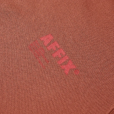 Shop Affix Standardised Logo Hoody In Brown