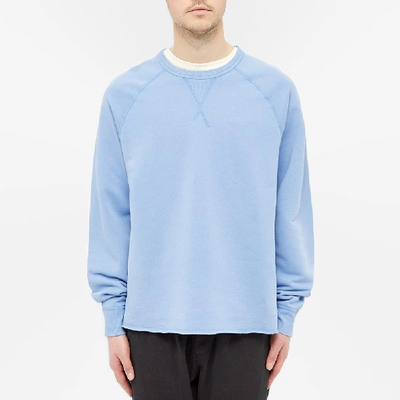 Shop Albam Hemp Crew Sweat In Blue