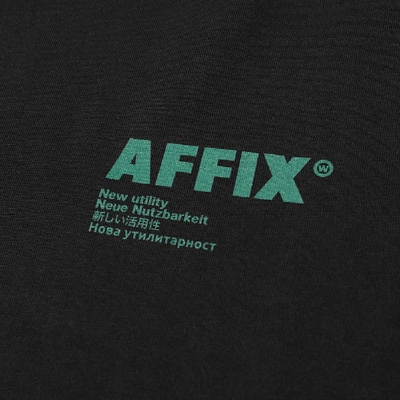 Shop Affix Long Sleeve Standardised Logo Tee In Black