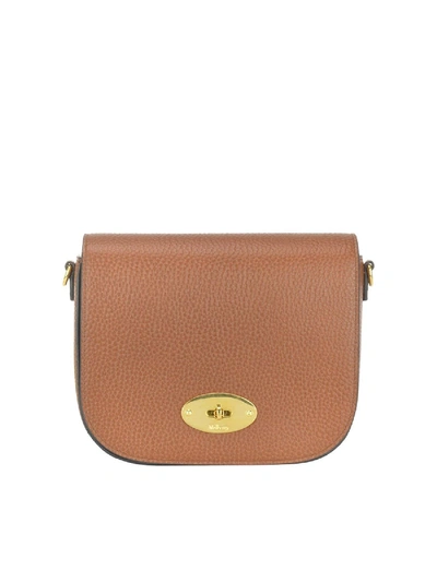 Shop Mulberry Darley Small Leather Bag In Brown