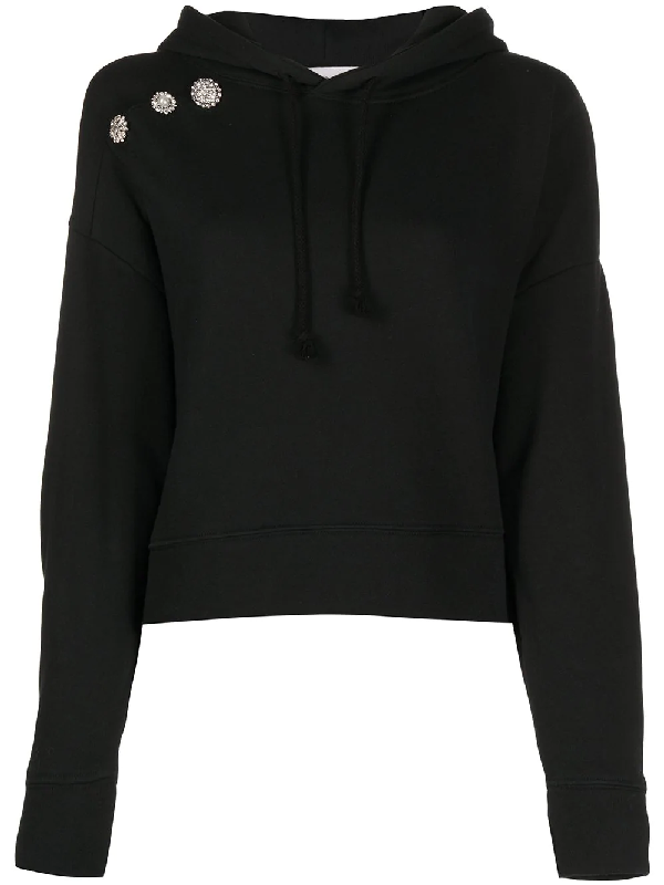 Ba&sh Didi Embellished Hoodie In Black | ModeSens