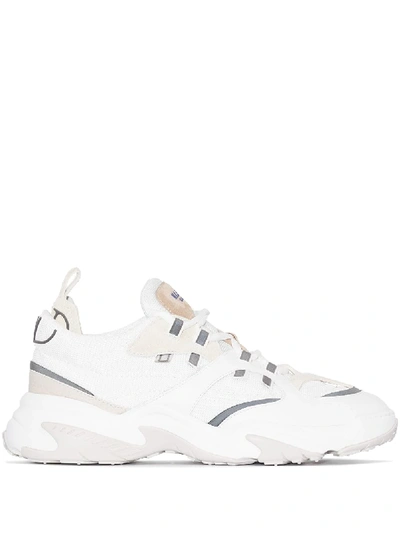 Shop Valentino 'runner' Sneakers In White