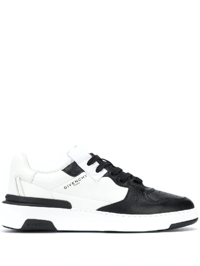Shop Givenchy Leather Lace Up Trainers In Black