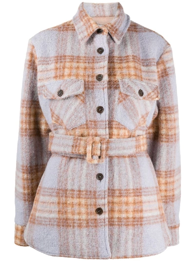 EVITA BELTED SHIRT JACKET