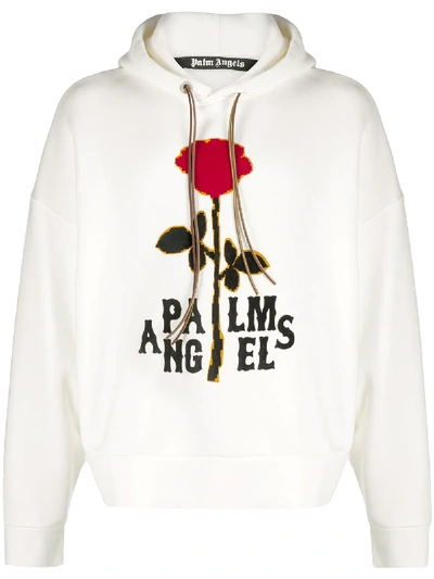 ROSE-PRINT COTTON HOODIE