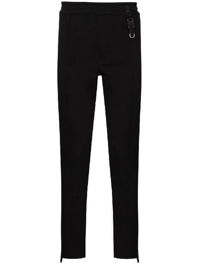 Shop Alyx Contrast-stripe Tailored Trousers In Black