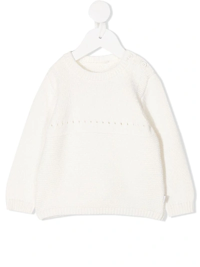 Shop Stella Mccartney Knitted Bunny Jumper In White