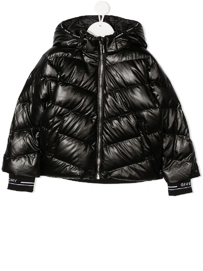 Shop Givenchy Quilted Padded Jacket In Black