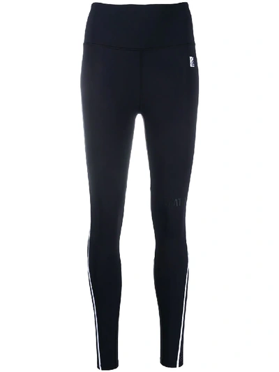 Shop P.e Nation Logo Print Leggings In Black