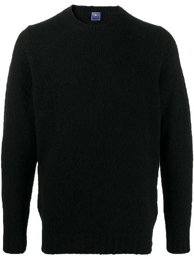 Shop Fedeli Wool Blend Knitted Jumper In Black