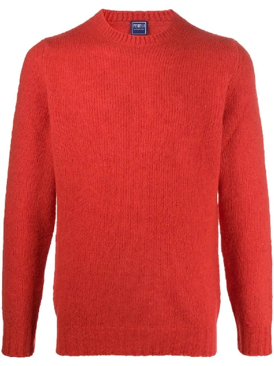 FEDELI WOOL BLEND KNITTED JUMPER 