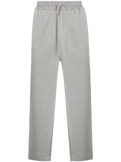 Shop Y-3 Drawstring Track Pants In Grey