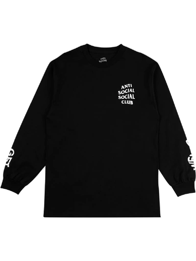Shop Anti Social Social Club Get Weird Sweatshirt In Black