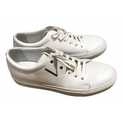 Pre-owned Acne Studios White Leather Trainers